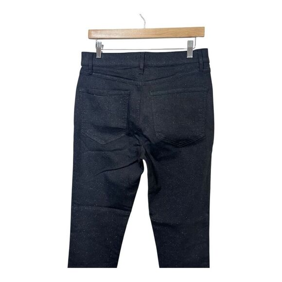 Express High Waisted Black Sparkle Skinny Jeans 10S - Picture 3 of 9